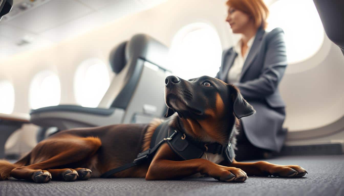 assistenzhund flugzeug anmelden