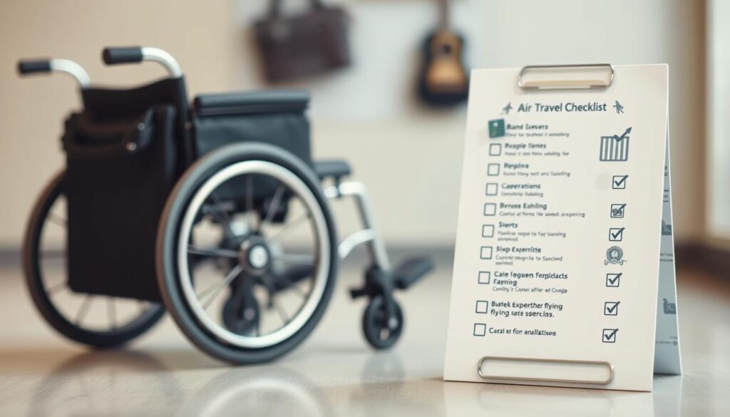 Checkliste Flug Rollstuhl