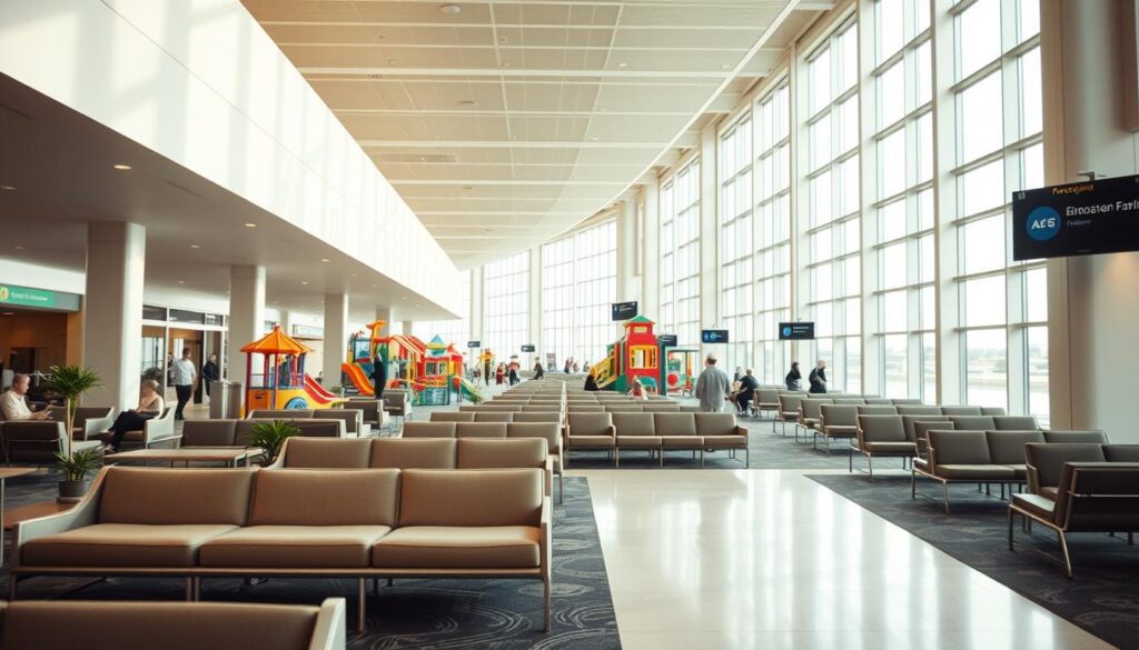 familienfreundliche Ausstattung am Flughafen