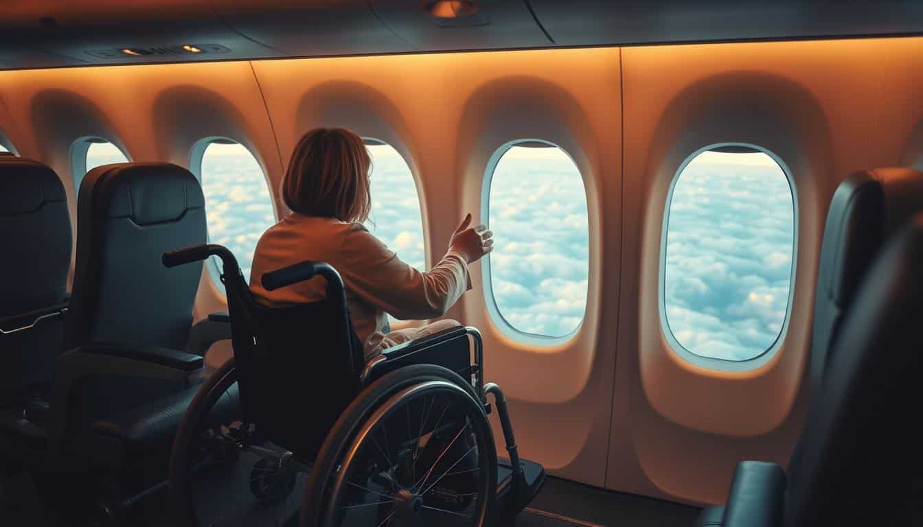 rollstuhl am flghafen