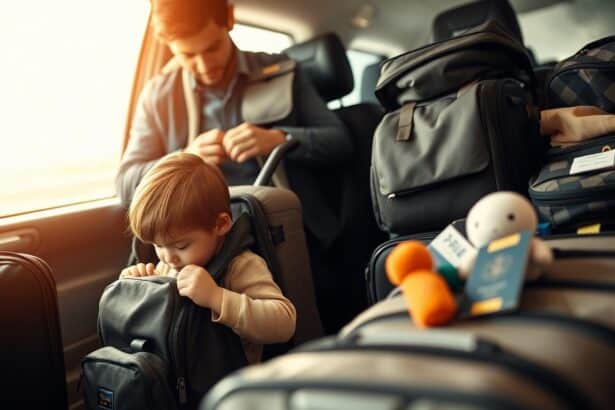 child in a plane