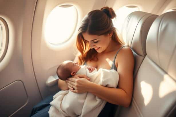 kind im flugzeug geboren
